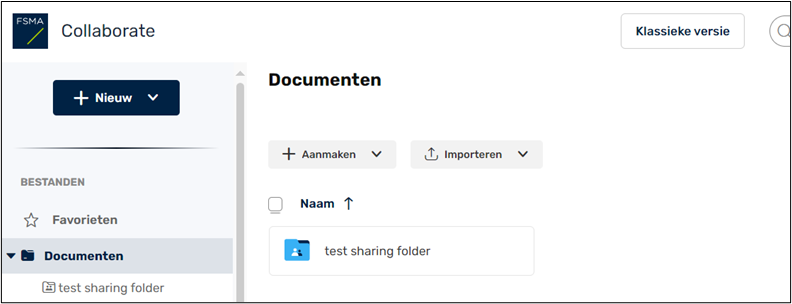 Hoe raadpleegt u uw “collaboratieve shares of mappen”?