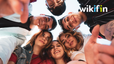 A few students together on 1 picture