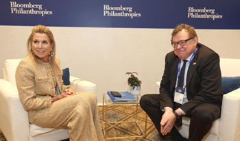 Jean-Paul Servais, de voorzitter van IOSCO en van de FSMA ontmoet HM Koningin Máxima Jean-Paul Servais, de voorzitter van IOSCO en van de FSMA ontmoet HM Koningin Máxima